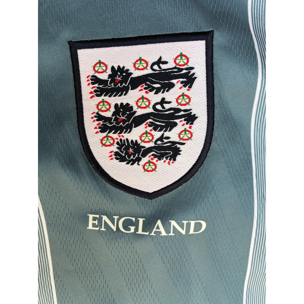 Score Draw England 1996 Retro Away Jersey Indigo Blue Euro 96 Shirt Mens Medium